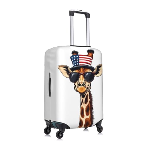 American Giraffe Style Print Luggage Covers Suitcase Protector Fit 18-32 Inch Luggage-Medium4