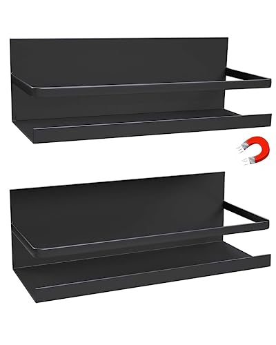 Dreamhigh® 2 Stück Kühlschrank Regal Magnetisch, Maximale Belastung 5 KG, Gewürzregal magnetisch...