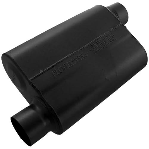 Flowmaster 43043 40 Series Muffler - 3.00 Offset In and 3.00 Offset Out - Aggressive Sound