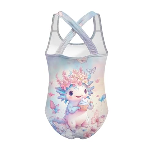Image of Girls Swimsuit Criss Cross Back 1-Piece Summer Beach Swiwmear
