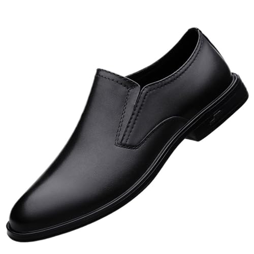 Men Comfort Orthopedic Oxford Dress Shoes Slip On Classic Formal Business Tuxedo Prom Anti Slip Low Top Comfortable(7) Black