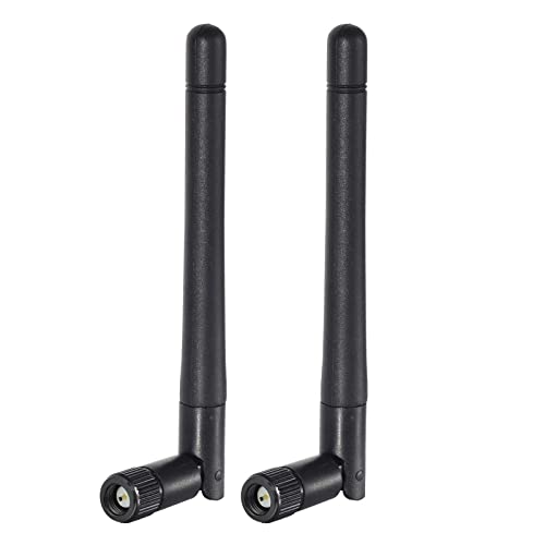 Bingfu Dual Band WiFi Antenna 3dBi SMA Male Antenna(2-Pack) for Wireless Vedio Security IP Camera Recorder Surveillance Recorder Truck Trailer Rear View Backup Camera Reversing Monitor