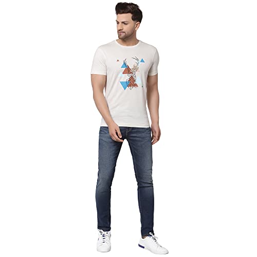 Image of Red Tape Printed Round Neck T-Shirt for Men | Premium Comfort | Versatile Everyday Essential