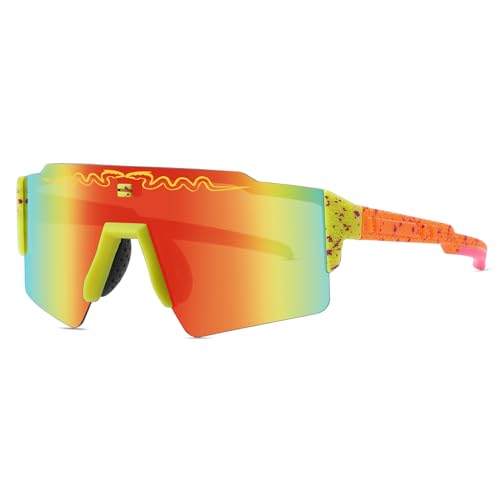 Kossroich Age 8-16 Youth Polarized Baseball Sunglasses UV400 Boys Girls Kids Men Women Outdoor Sport Softball Cycling Glasses (HY2)