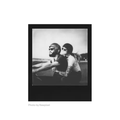 Image of Polaroid B&W Film for I-Type, Black Frame Edition (6033) (8 Photos)