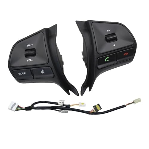 Commutateur de volume audio au volant pour KIA RIO 2011-2014 noir