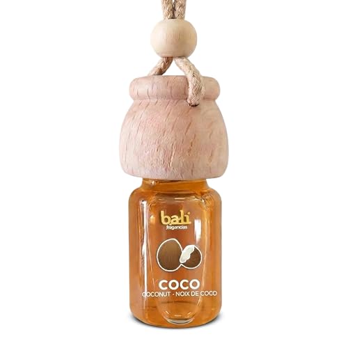 Bali fragancias Ambientador de coche COCO 6 ml 0% alcohol, absorbe el mal olor de tu vehículo
