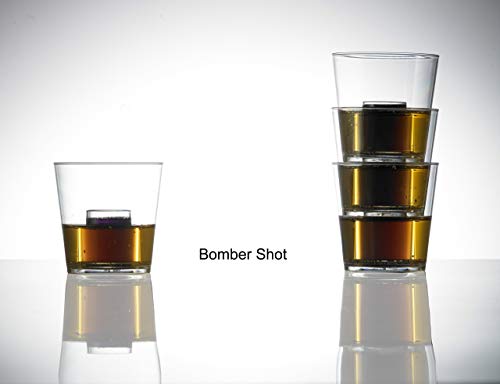 Bomber Shot Glass, 24 Pack, 25ml, Transparent, 24 Count (Pack of 1) - Image 2