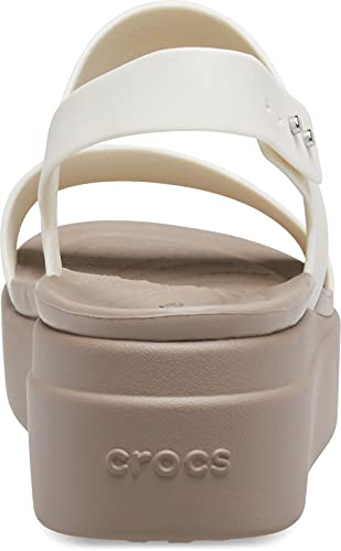 Image of Crocs Women Brooklyn Wedge 206453-159 Oyster W4