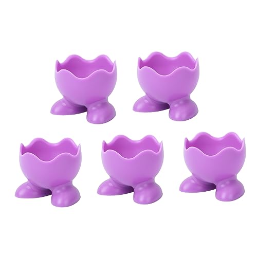 CIYODO 5pcs Egg Cup Microwave Poached Egg Maker Egg Holders Cup for Soft Boiled Eggs Cute Boiled Egg Holder Boiled Egg Serving Cups Egg Display Stand Display Stands for Egg Melamine Cups
