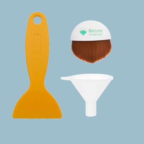 Benote Diamond Art Painting Accessories - Tools, Brush, Straightener, Funnel, 5D Diamond Art Kits for Craft