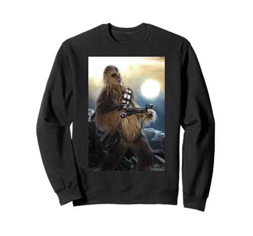 Star Wars Chewbacca Armbrust-Porträtgemälde Sweatshirt Star Wars Chewbacca Armbrust-Porträtgemälde Sweatshirt