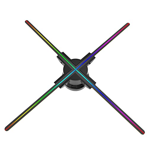Ventilador Holográfico, Ventilador de holograma 3D 23,62 ', proyector publicidad en vídeo, lámpara imágenes holográficas, compatible con y