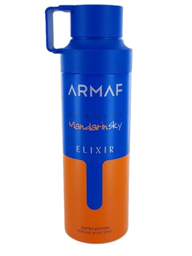 Armaf Odyssey Mandarin Sky Elixer – Citrus, Spicy, Gourmand, Woody – Perfume Body Spray for Men,...