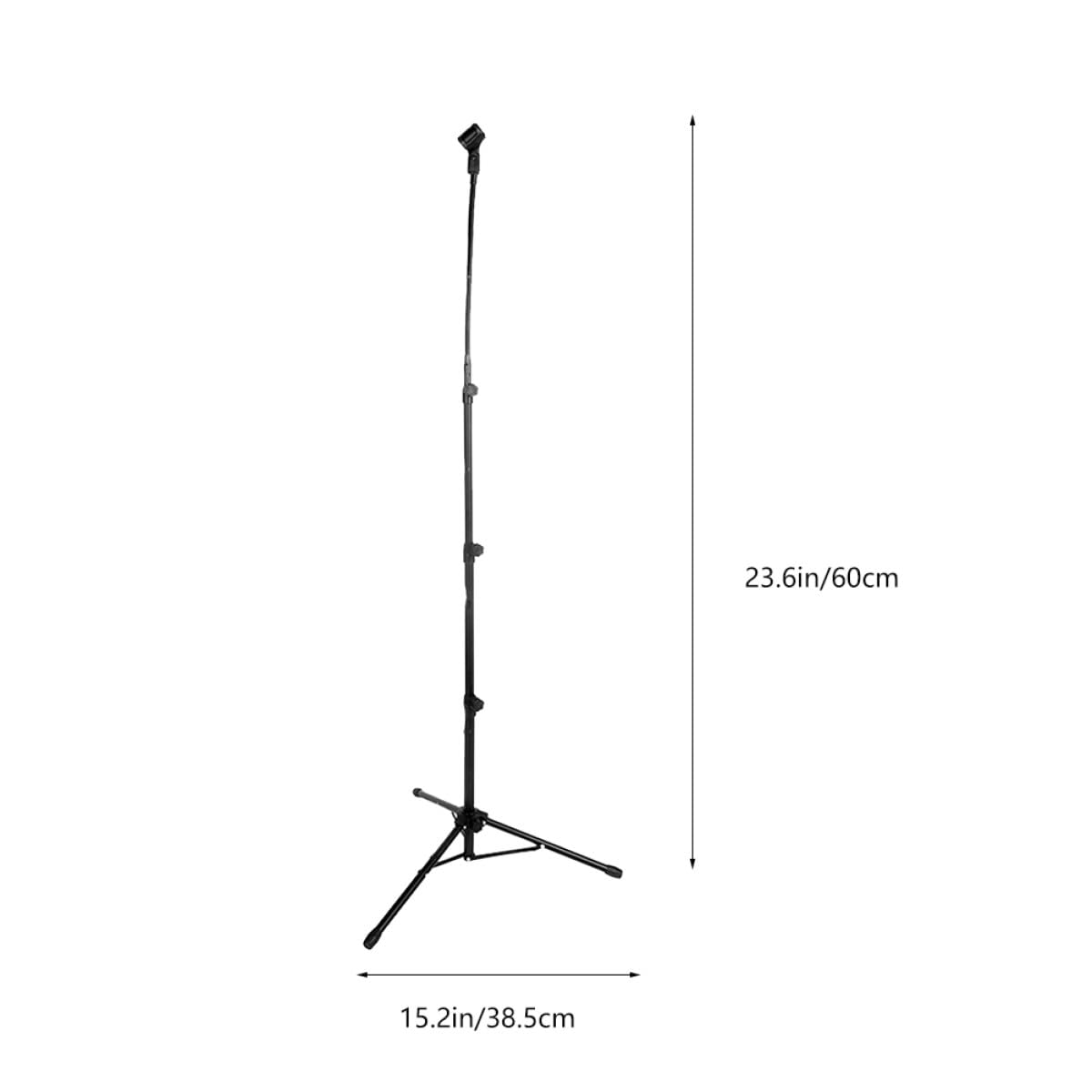 Statyw Mikrofonowy Tripodzie Regulowany Stojak Do Mikrofonu Metalowa Konstrukcja Stabilny Statyw Scenę Idealny Do Występów Żywo Nagrań i Podcastów