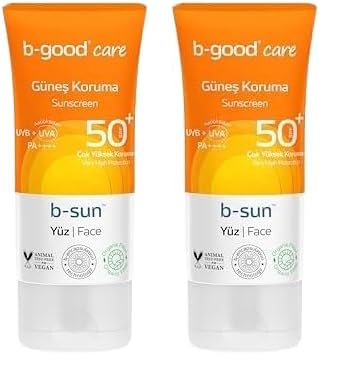 Yüz Güneş Kremi Spf50 plus 50 ml (2 paketi)