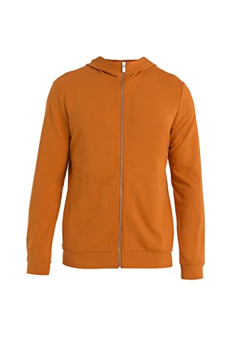 icebreaker Men's Central Classic Long Sleeve Full-Zip Hoodie Sweatshirt