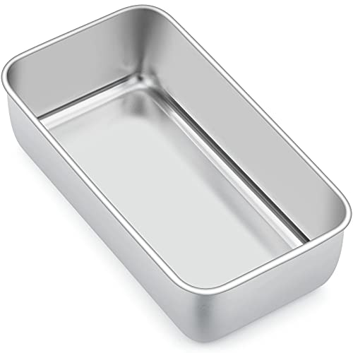 Joyfair Kastenform, Edelstahl Brotbackform Toastbrot Backform, Brotform Königskuchenform für Brot/Kuchen/Toast, 23cm x12cmx6cm, Gesund & Ungiftig, Einfach zu...