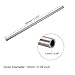 uxcell 304 Stainless Steel Tube, OD 10mm x 1.5mm Wall Thick 300mm Length Metal Tubing for Industry Machinery, 2Pcs
