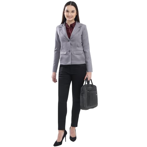Image of Women's Formal Blazer | Regular Fit | Full Sleeve with 2 Front Pocket Ultra Light Fabric | Office /Meetings
