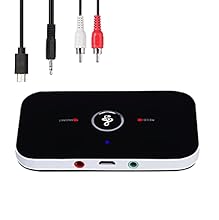 📌【2 in 1 Transmitter and Receiver】Bluetooth transmitter supporting dual-stream (TX mode & RX mode). Receiver mode: Transmits audio wirelessly from your Bluetooth-enabled phone, computer to your stereo, speakers or headphones. Transmitter mode: wirele...