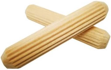 Cindoco F7212 716" x 2-12" Pasadores estriados para muebles 6 por bolsa