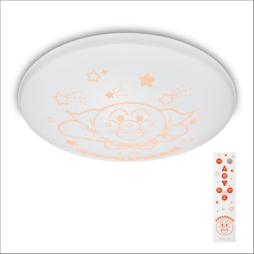 アンパンマン LEDシーリングライト ６畳 7段階調光 常夜灯2段階 3300lm おやすみタイマー（30分・60分） 蓄光 リモコンつき 子供部屋 ドウシシャ