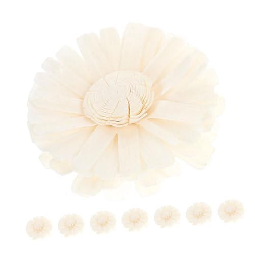 UKCOCO 8 Piezas Difusor De Aromaterapia Reemplazo De Recarga De Varillas Difusoras Reemplazo De Flores Difusoras Flores De Aromaterapia Flor Difusor Palos Difusores Flor Beige Papiro