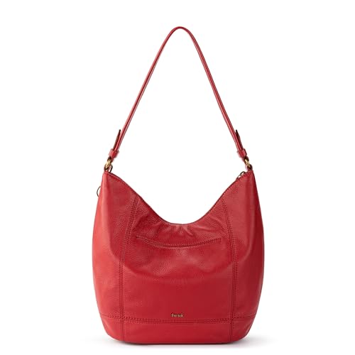 Image of The Sak Sequoia Leather Hobo Bag - Large Slouchy Shoulder Purse, Zip Pocket