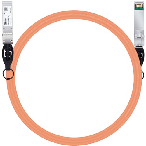 H!Fiber.com SFP+ Cable, 10G SFP+ DAC, 3m(9.8ft), Passive Direct Attach Copper Twinax Cable for Cisco SFP-H10GB-CU3M, Ubiquiti UniFi UC-DAC-SFP+, Meraki, Mikrotik, Fortinet, Netgear, D-Link, Orange