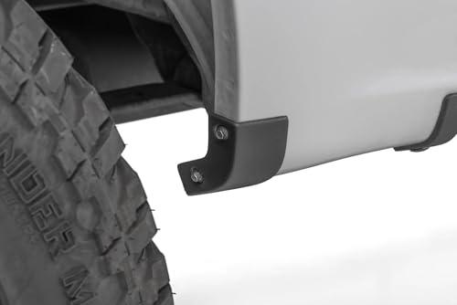 Image of Rough Country Mud Flap Delete for Ford F-150 (2021-2025) - Heavy-Duty Tri-Blend ABS, Easy Install, Includes Rear Deletes