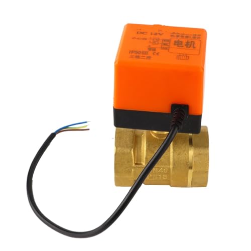 Válvula de bola roscada eléctrica DN25 de 3 cables para control de agua y fluidos 4