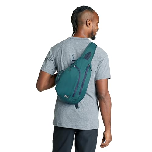 Eddie Bauer Ripstop 8L Shoulder Sling Pack with Padded Air-Mesh Adjustable Crossbody Strap for Right or Left Handed Fit - Dark Evergreen3