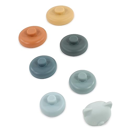 Image of Hudson Baby Silicone Stacking Toy, Bear, One Size