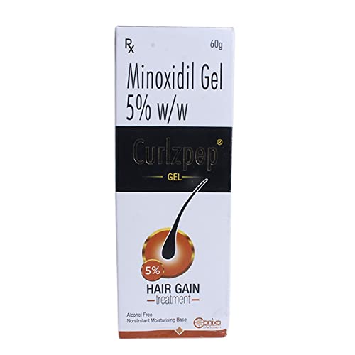 Image of Curlzpep 5% - Tube of 60 gm Minoxidil Gel