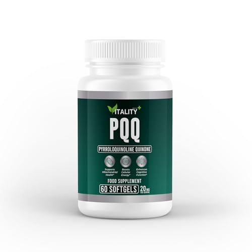 Premium PQQ Capsules 20mg - High Potency Mitochondrial Support, Cognitive Health, and Energy Boost, 30 Servings, 60 Capsules