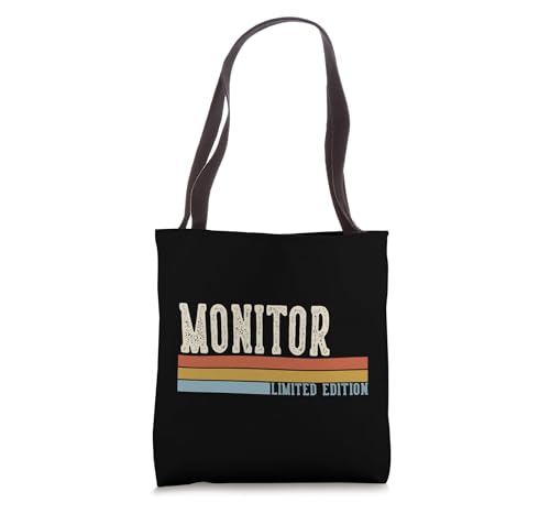 Monitor Week Retro Vintage Back To School Day Tote Bag