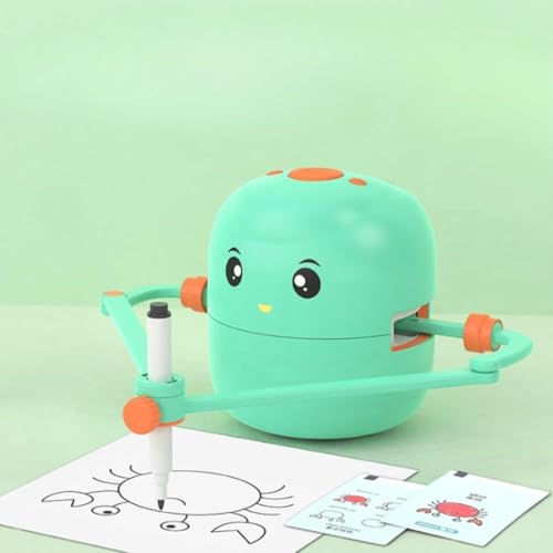 Image of DRUMSTONE {Exclusive 5+5 Years Warranty } Interactive Kids Drawing Robot Toy | Educational Learning Assistant with Flash Cards, Step-by-Step Drawing, Fun Creativity Booster for Boys & Girls