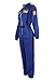 Parlsdy Women's Astronaut Spaceman Costume Adult Coverall Air Force Flight Jumpsuit Halloween Dress Up Party Blue XL