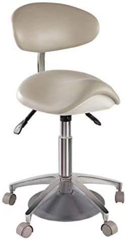 Foot-Controlled Standard Mobile Chair Saddle Chair Doctor's Stool PU Leather 80013