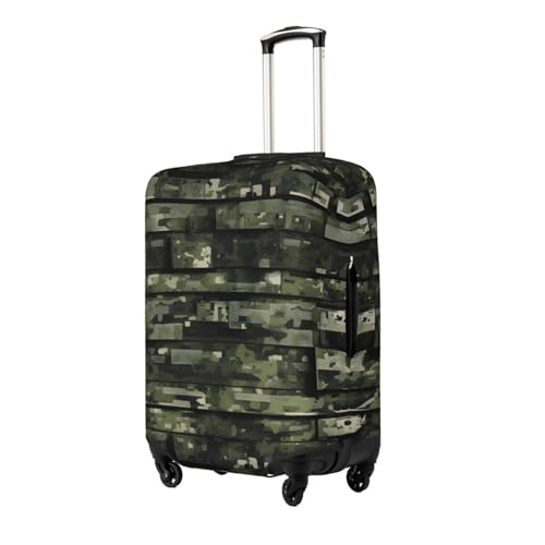 Digital Camo Print Luggage Suitcase Cover Protector Luggage Washable Covers With Concealed Zipper2
