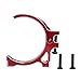Triamisus Support en Aluminium de Ventilateur de Refroidissement de Moteur Rc Durable pour 1/10 1/8 Moteur sans Brosse de Voiture Rc Finition soignée Garder Les Moteurs au Frais - Rouge 40 mm