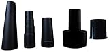 Universal Vacuum Hose Attachments Kit Reducer 5 Adapters 1 1/16 to 1 3/4 inches Plus 2 1/2 to 1 1/4...