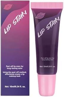 HMDABD Peel Off Lip Liner Stain Long Lasting Lip Tint Stain Nonstick Cup Lipgloss Makeup for Women Lip Stain Lipgloss (02, One Size)