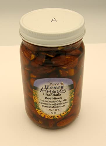 Miel cruda con almendras, 12 oz, Randalia Bee Hives miniatura 1