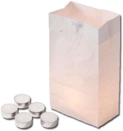 Concordia Supply Luminaria Kit - Bags & Tealight Candles 4-6 hr (Set of 25)