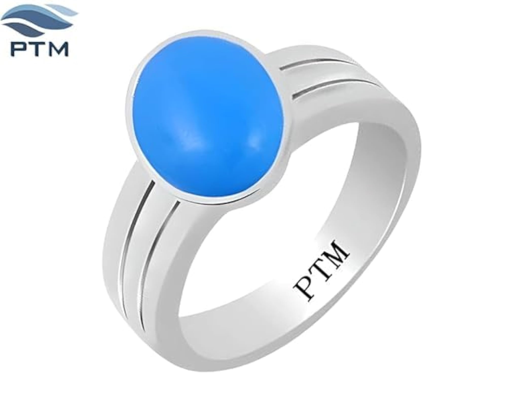 925 Sterling Silver Firoza Gemstone Ring, Natural