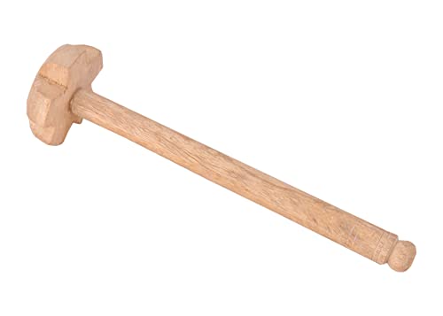 Shiv Shakti Arts Pure Wooden Hand Blender | Mathani Rai (Brown)