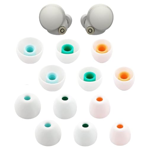 �C���[�`�b�v�C���z�� 6�g Sony WF-1000XM5 WF-1000XM4 �V���R���`�b�v XM4 S/M/L �\�t�g�V���R���C���[�`�b�v Buds �C���z�� SML (�z���C�g) 526�Ή�