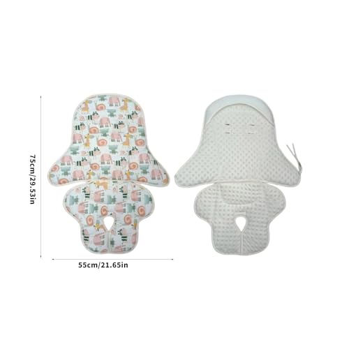 Coussin de chaise haute en peluche thermorégulateur à base antidérapante - 4